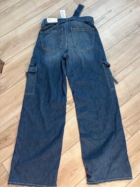 American Eagle Outfitters Relaxed Dark Blue Cargo Jeans